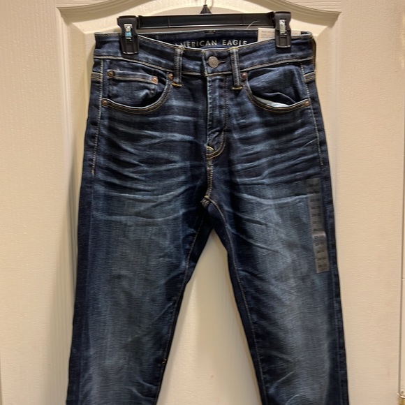 NWT American Eagle Athletic Next Level Airflex Dark Wash jeans. - Picture 4 of 16